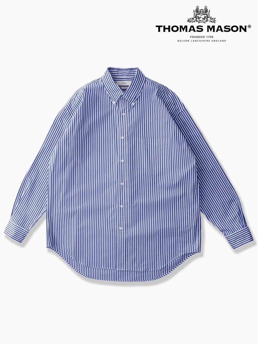 WEB限定デザイン 【工場別注/オリジナル】Thomas Mason Stripe Shirt