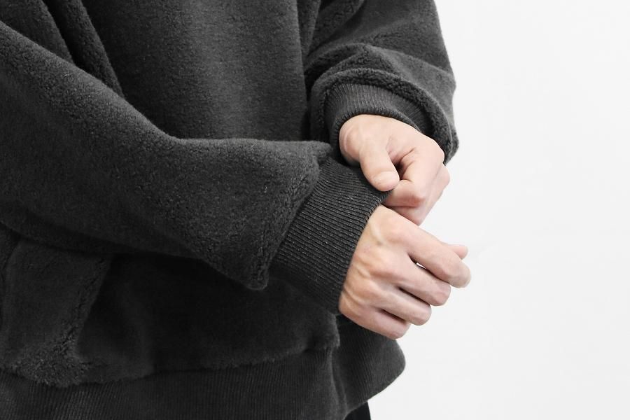 BRAND : Graphpaper MODEL : WOOL BOA SWEATER COLOR : GRAY【VAINL ARCHIVE , ヴァイナルアーカイブ,Graphpaper,グラフペーパー,PHIGVEL,フィグベル, 通販】 132374245 o12