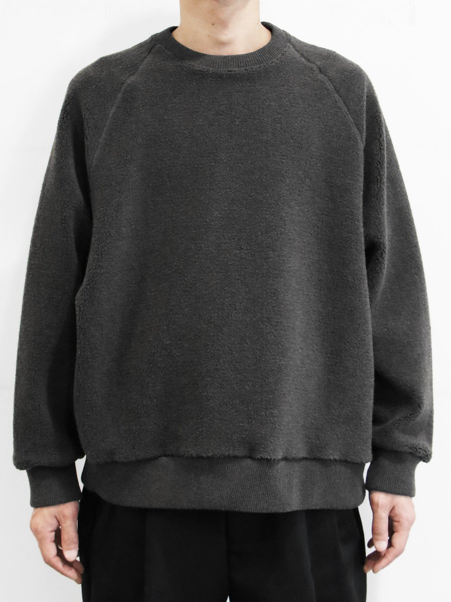 BRAND : Graphpaper MODEL : WOOL BOA SWEATER COLOR : GRAY【VAINL