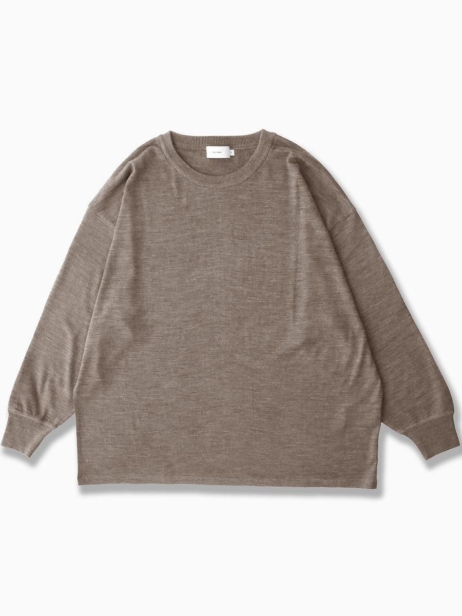 BRAND : Graphpaper MODEL : WASHABLE WOOL CREW NECK BIG TEE