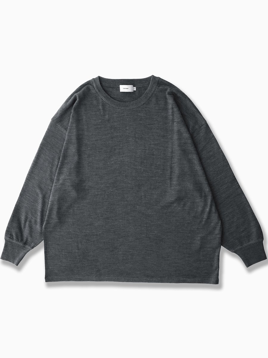 BRAND : Graphpaper MODEL : WASHABLE WOOL CREW NECK BIG TEE COLOR