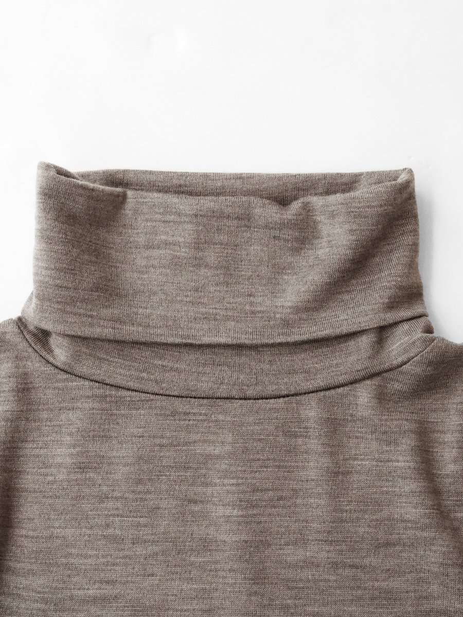 BRAND : Graphpaper MODEL : WASHABLE WOOL HIGH NECK TEE COLOR 