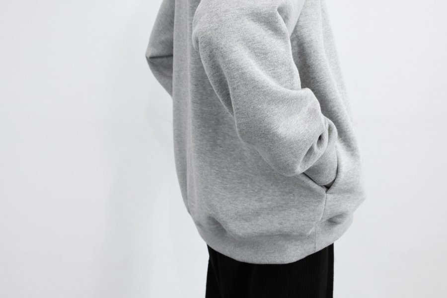 BRAND : Graphpaper CONNECTED : LOOPWHEELER MODEL : HIGH NECK SWEAT COLOR :  GRAY【VAINL ARCHIVE , ヴァイナルアーカイブ,Graphpaper,グラフペーパー,PHIGVEL,フィグベル, 通販】