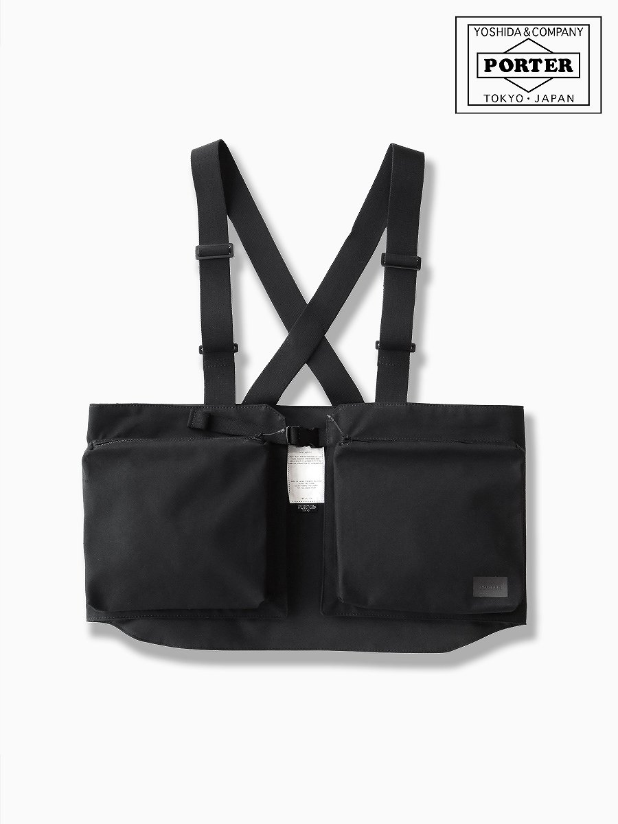 BRAND : VAINL ARCHIVE CONNECTED : PORTER MODEL : CHEST BAG COLOR : BLACK