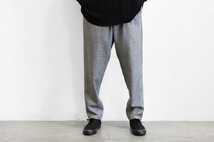 BRAND : Graphpaper MODEL : GLENCHECK WOOL COOK PANTS COLOR
