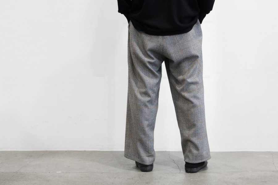 BRAND : Graphpaper MODEL : GLENCHECK WOOL WIDE COOK PANTS COLOR