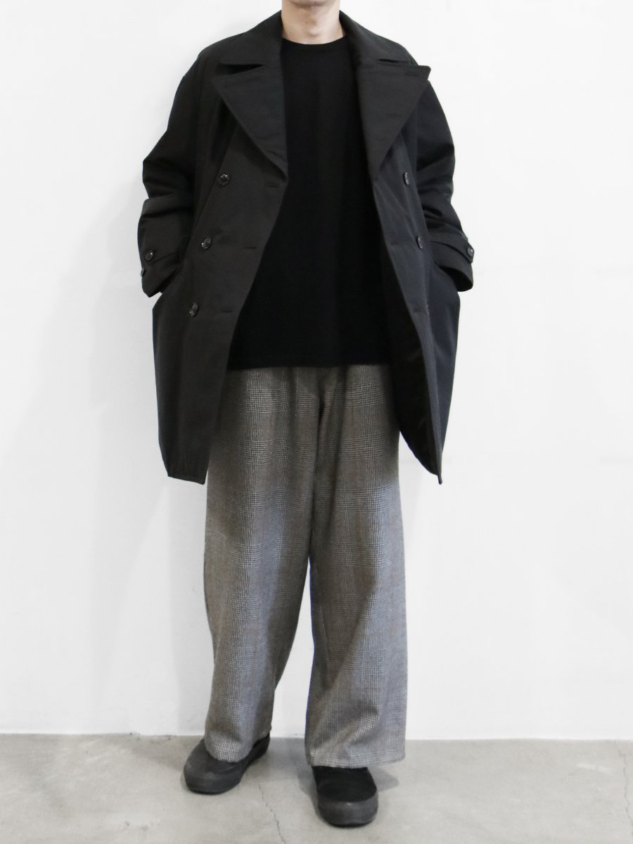 BRAND : Graphpaper MODEL : GLENCHECK WOOL WIDE COOK PANTS COLOR : GLENCHECK【VAINL  ARCHIVE 