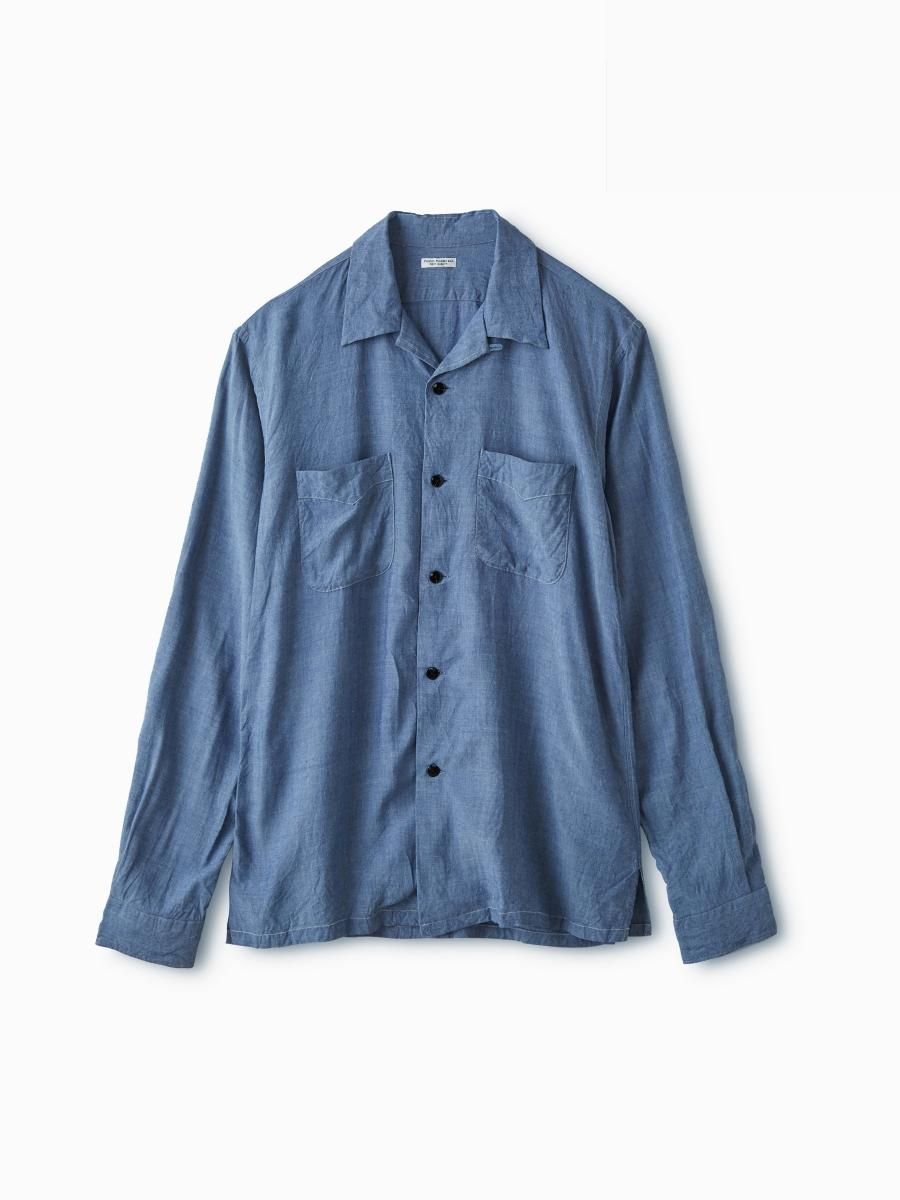 PHIGVEL FRENCH OPEN COLLAR LS SHIRT - シャツ