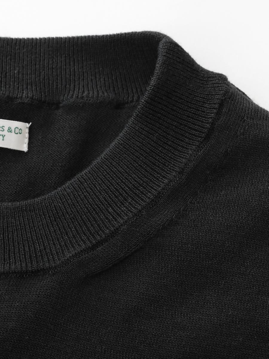 Mil Crewneck Knit col.Ink Black - Sleepy PEOPLE | スリーピー
