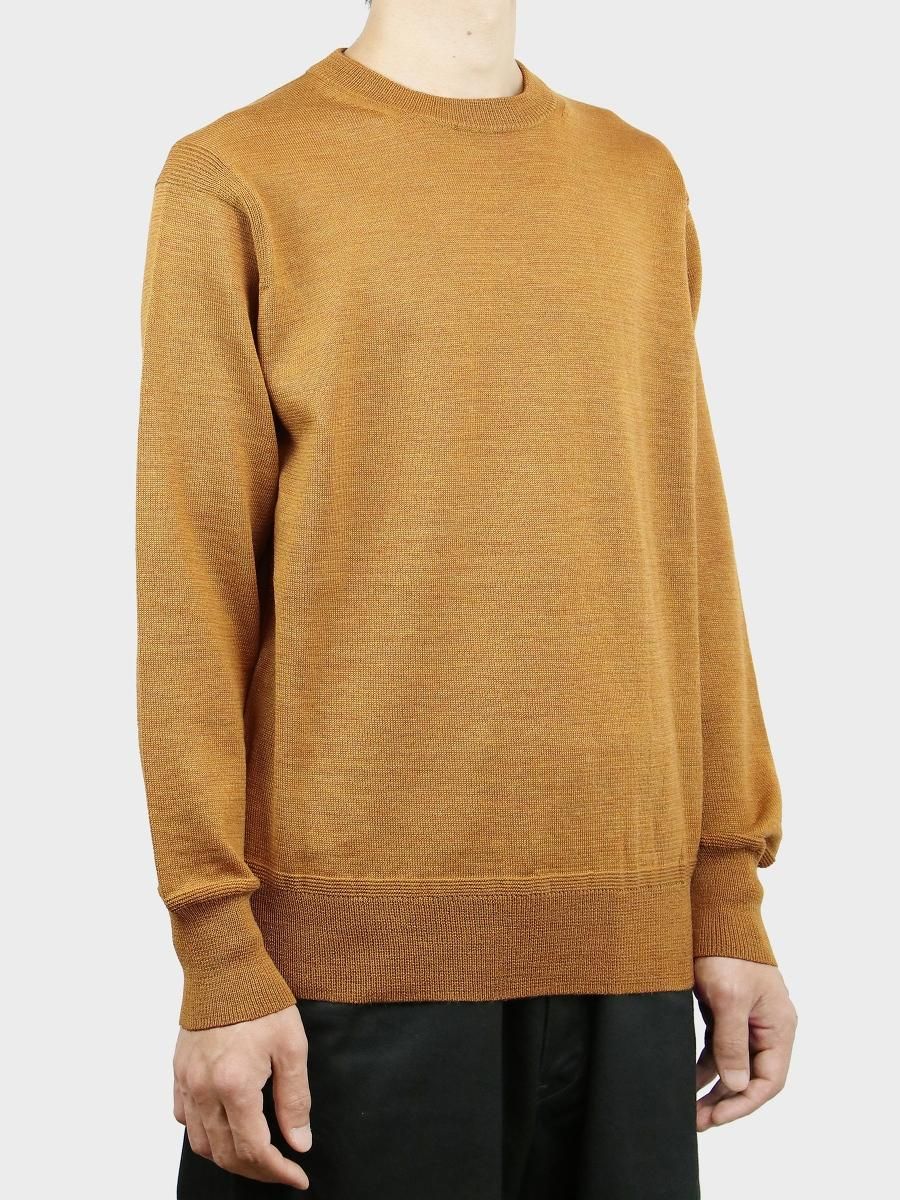 phigvel フィグベル w/l crewneck knitLINEN57%WOOL43%