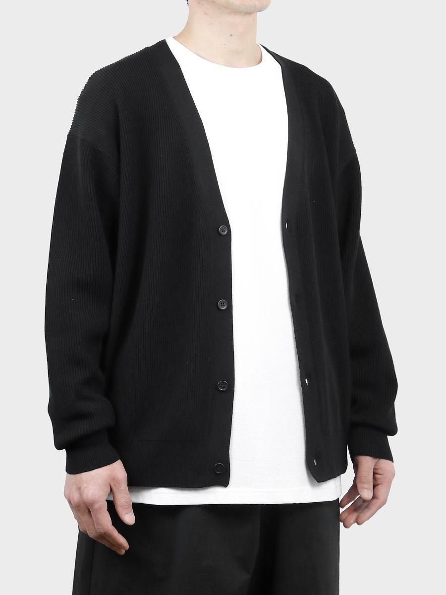 Graphpaper - グラフペーパー / HIGH DENSITY COTTON KNIT CARDIGAN | NOTHING BUT