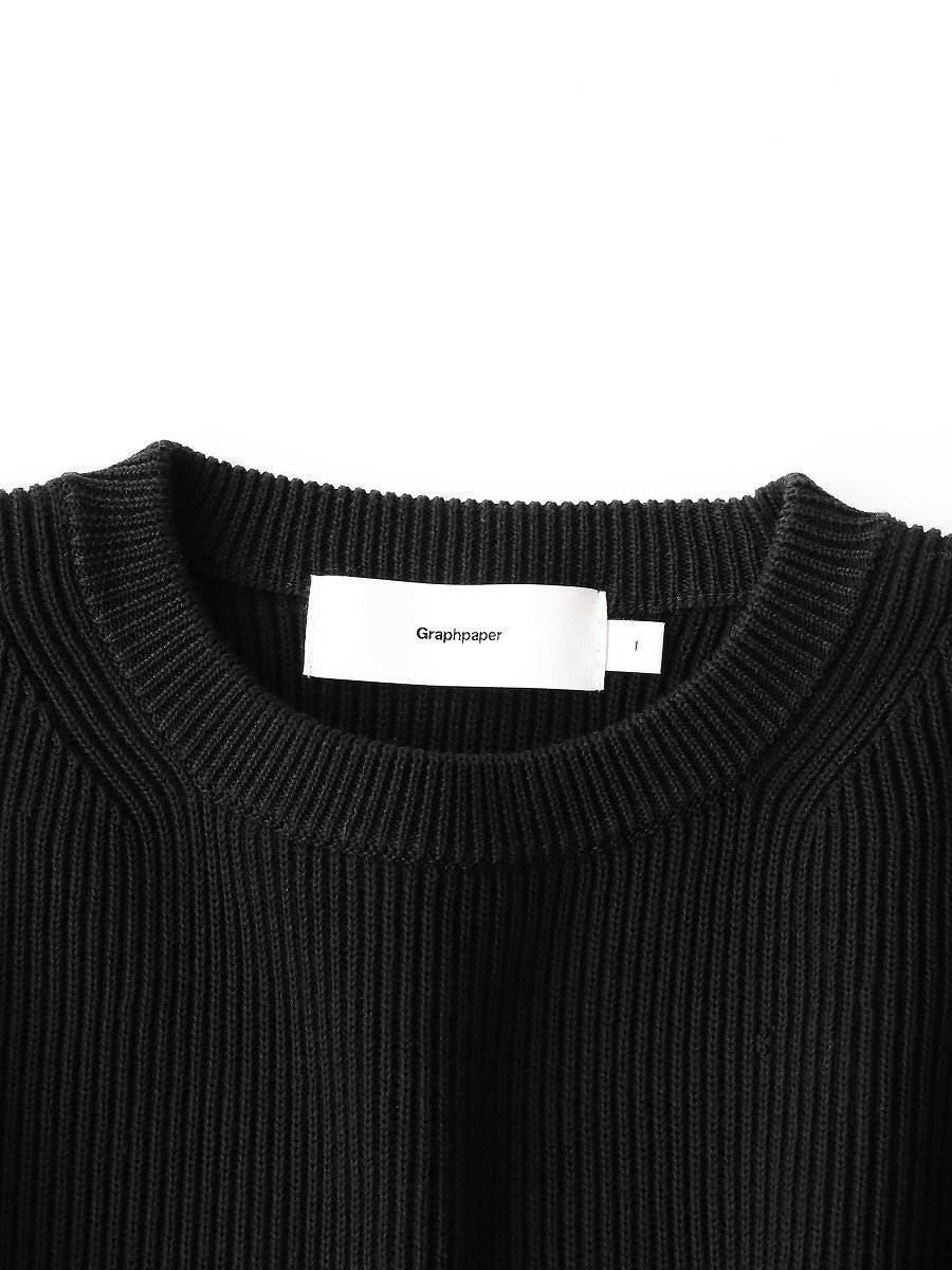 Graphpaper - グラフペーパー / HIGH DENSITY COTTON KNIT CREW NECK