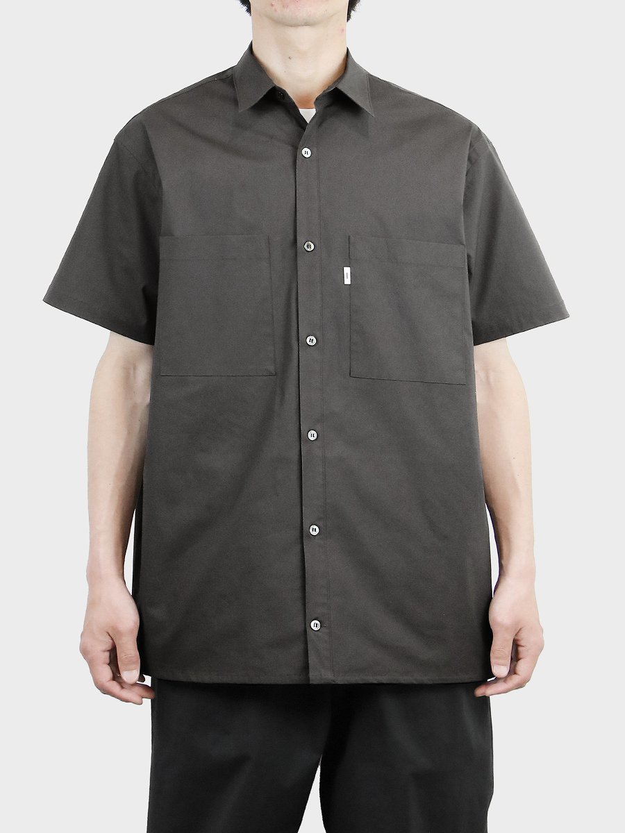 Graphpaper - グラフペーパー / STRETCH TYPEWRITER S/S BOX SHIRT | NOTHING BUT