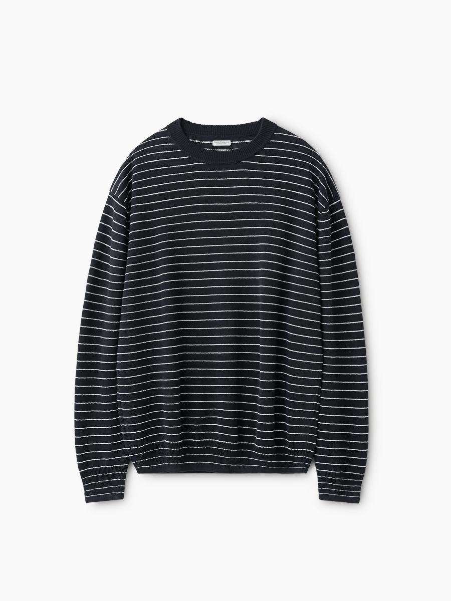 PHIGVEL - フィグベル / LINEN BORDER LS KNIT | NOTHING BUT