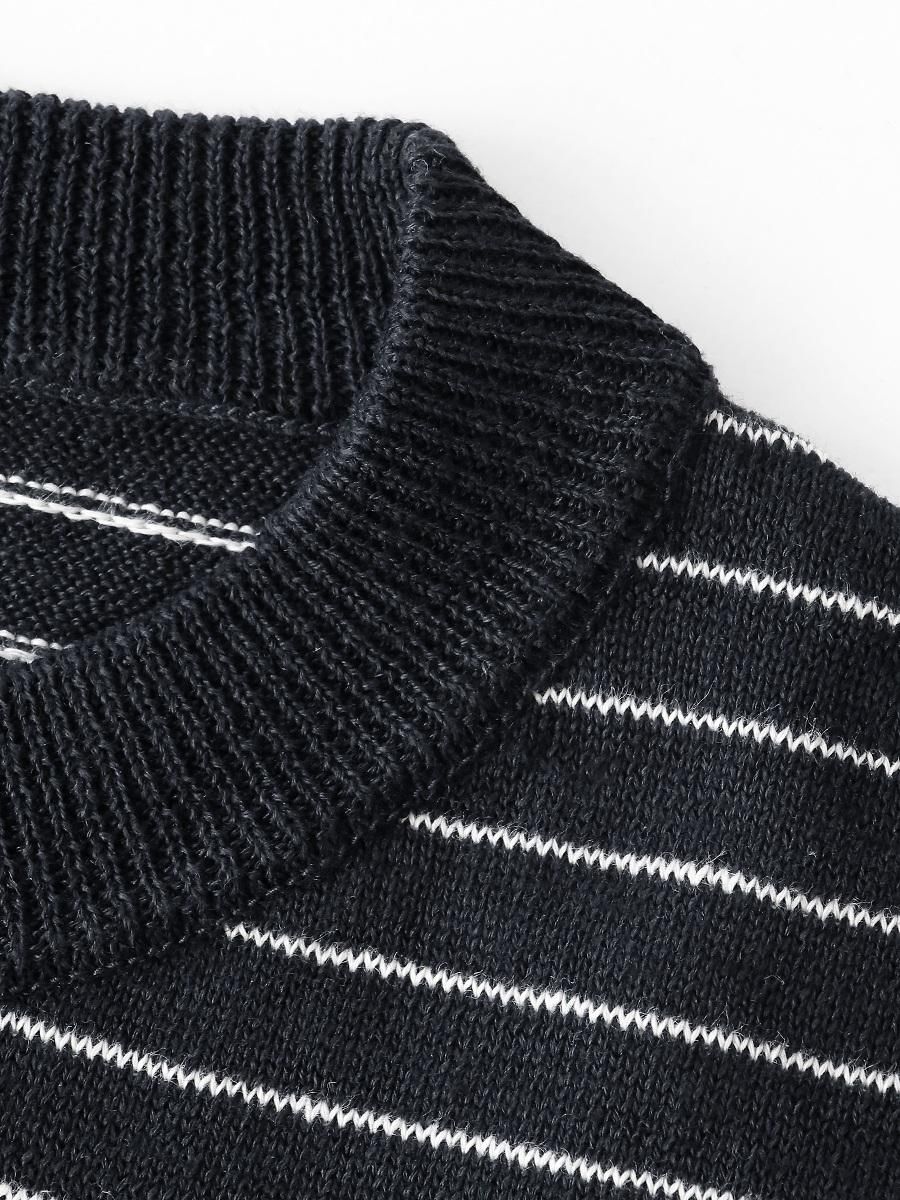 PHIGVEL - フィグベル / LINEN BORDER LS KNIT | NOTHING BUT