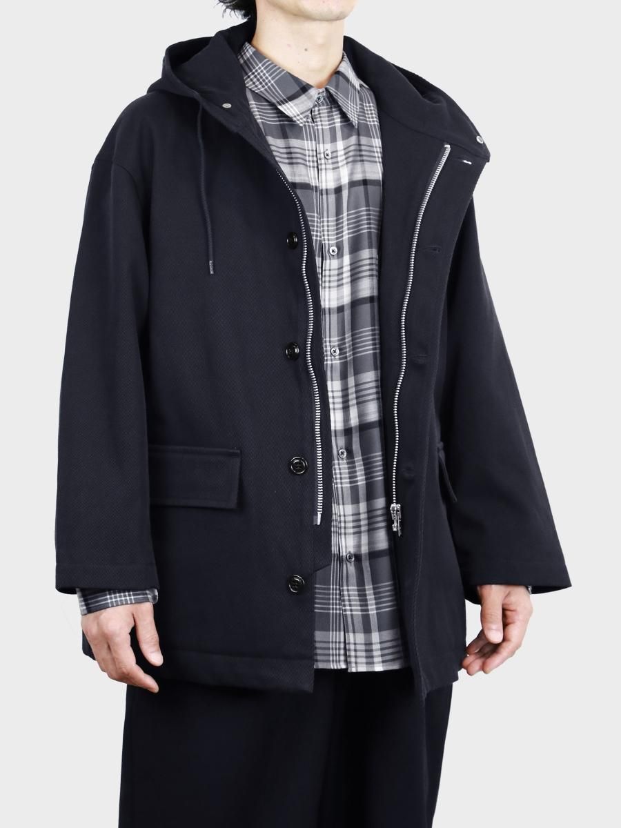 graphpaper hard twill hooded blouson