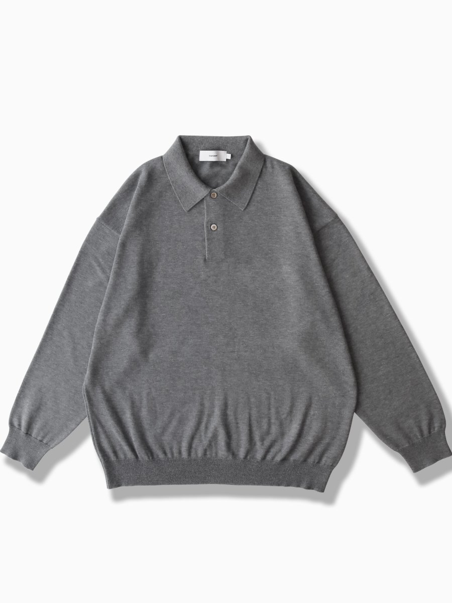 Graphpaper - グラフペーパー / SUVIN OVERSIZED L/S POLO | NOTHING BUT