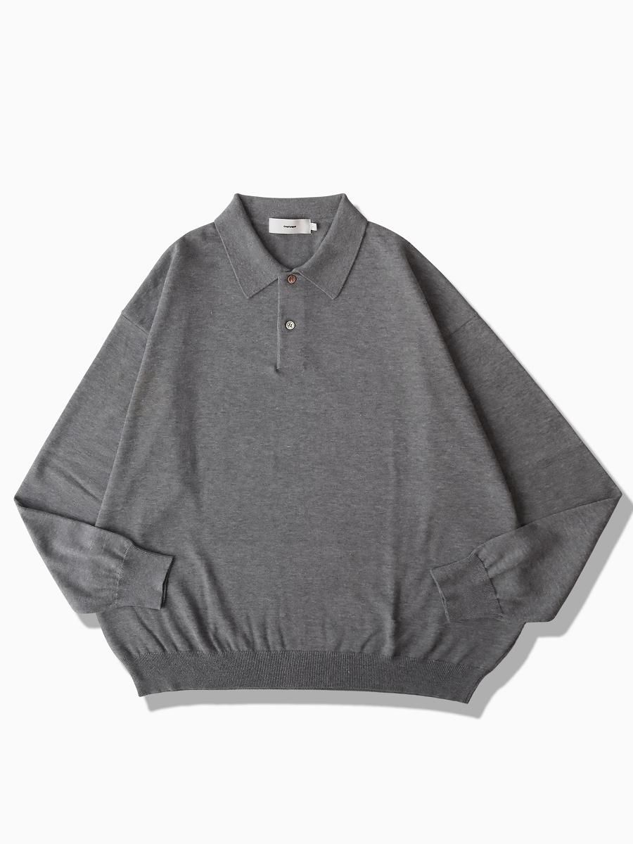 Graphpaper - グラフペーパー / SUVIN OVERSIZED L/S POLO | NOTHING BUT