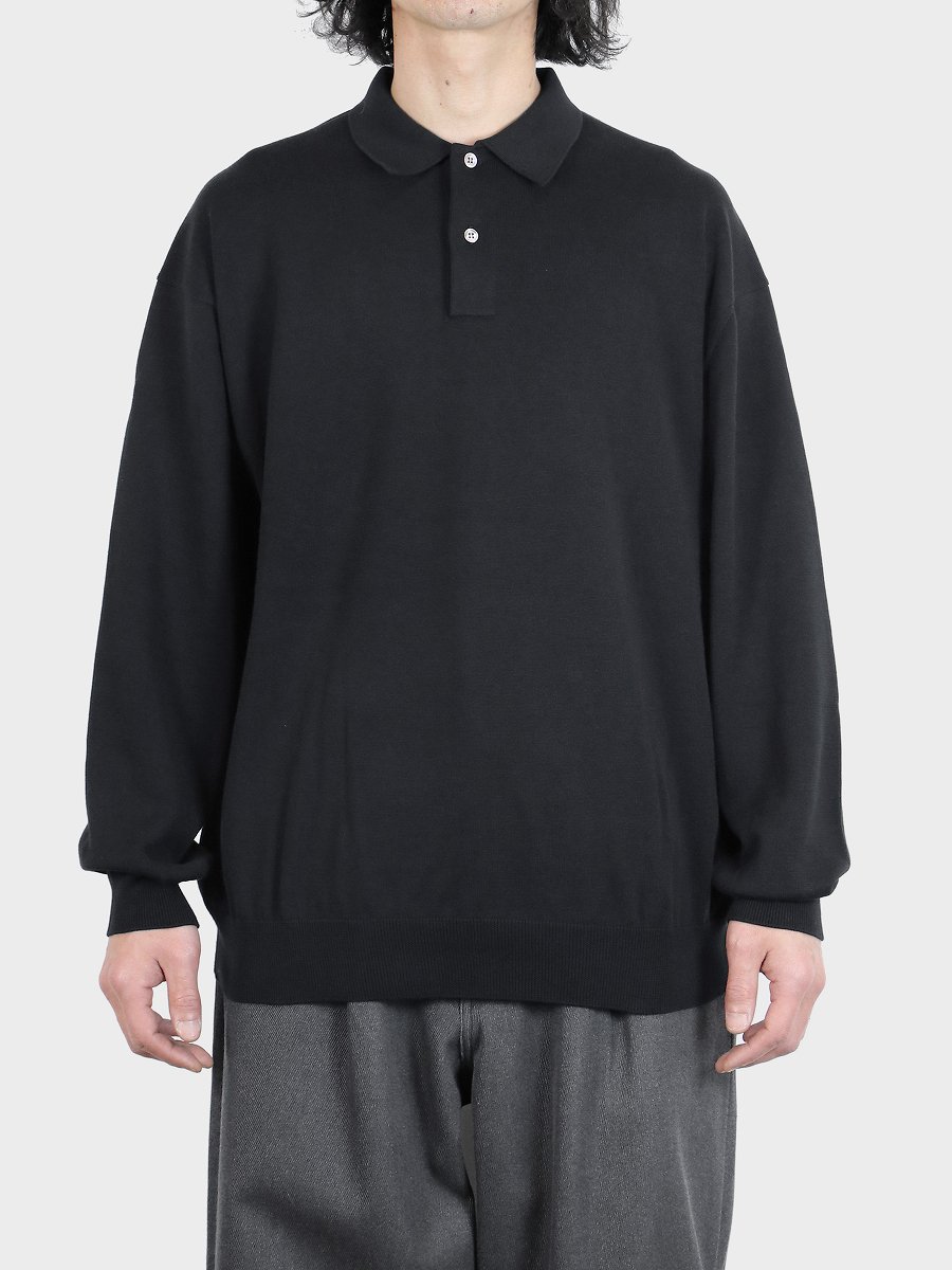 Graphpaper - グラフペーパー / SUVIN OVERSIZED L/S POLO | NOTHING BUT
