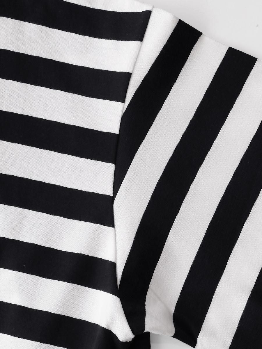 グラフペーパー graphpaper ボーダーロングスリーブT サイズ2 白黒 Graphpaper (グラフペーパー) Fine Cotton Border L/S Tee