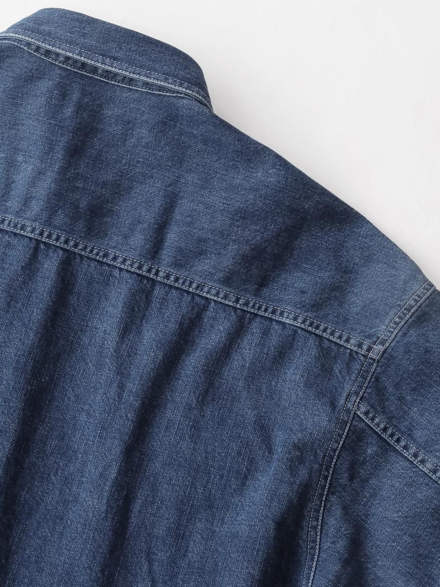 Graphpaper - グラフペーパー / DENIM REGULAR COLLAR SHIRT