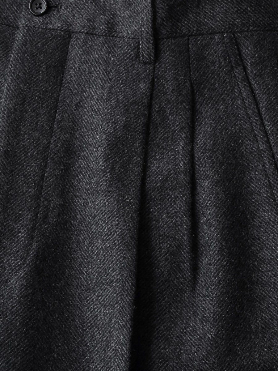 Graphpaper - グラフペーパー / GENTLY WOOL TWO TUCK TROUSERS