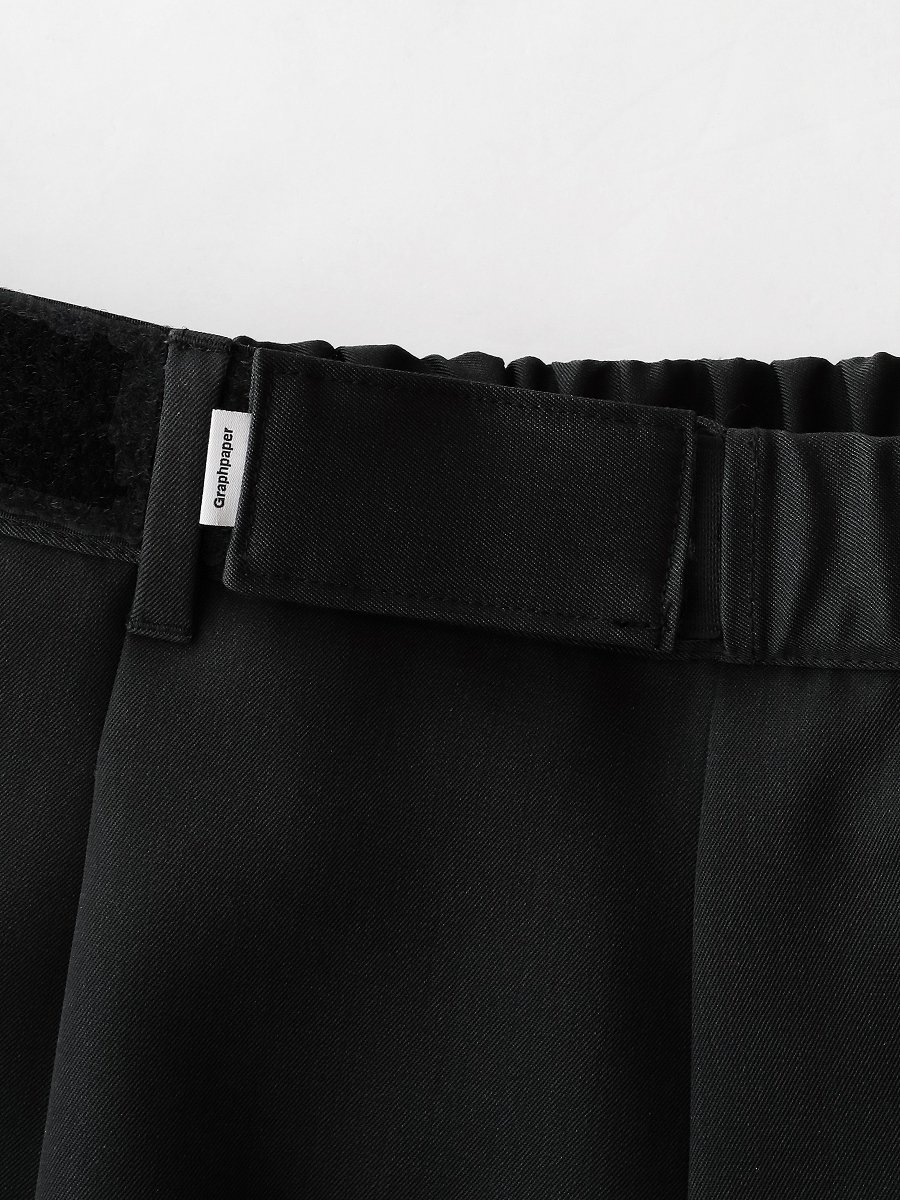 Graphpaper - グラフペーパー / SCALE OFF WOOL WIDE TUCK CHEF SHORTS