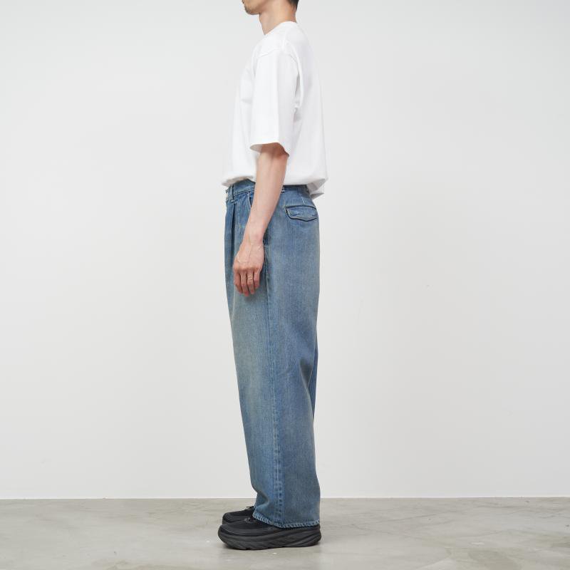 Graphpaper - グラフペーパー / SELVAGE DENIM TWO TUCK PANTS 