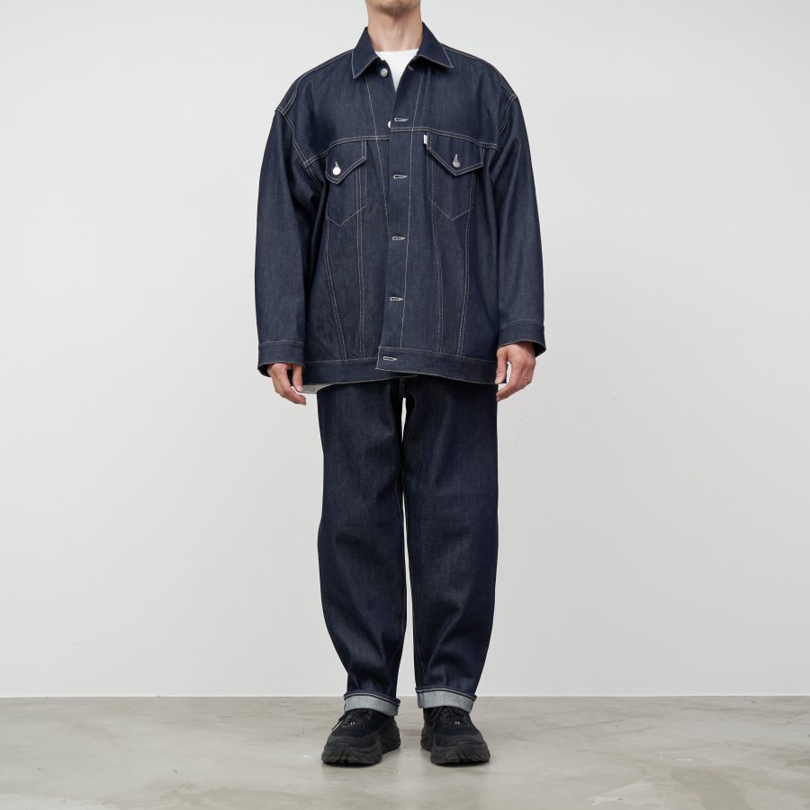 Graphpaper(グラフペーパー) / SELVAGE DENIM FIVE POCKET TAPERED PANTS | NOTHING BUT