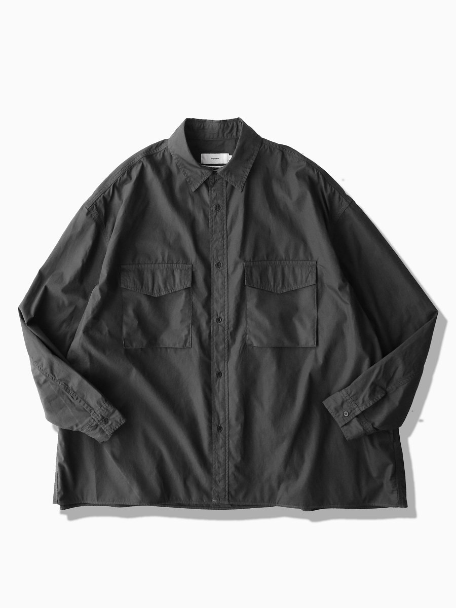 Graphpaper - グラフペーパー / GARMENT DYED POPLINE FATIGUE SHIRT