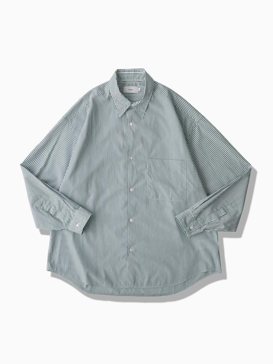 Graphpaper(グラフペーパー) / BROAD STRIPE L/S OVERSIZED REGULAR COLLAR SHIRT |  NOTHING BUT