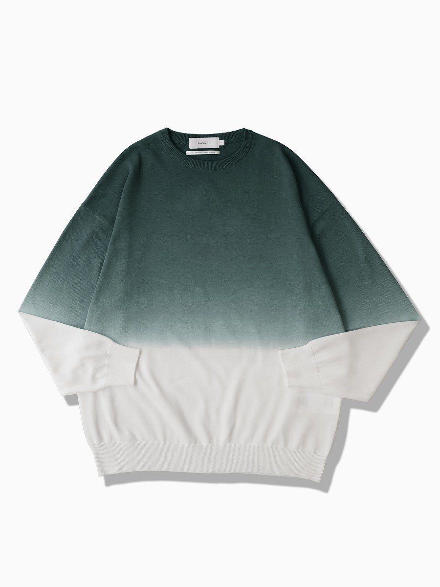Graphpaper - グラフペーパー / PIECE DYED SUVIN L/S CREW NECK KNIT 