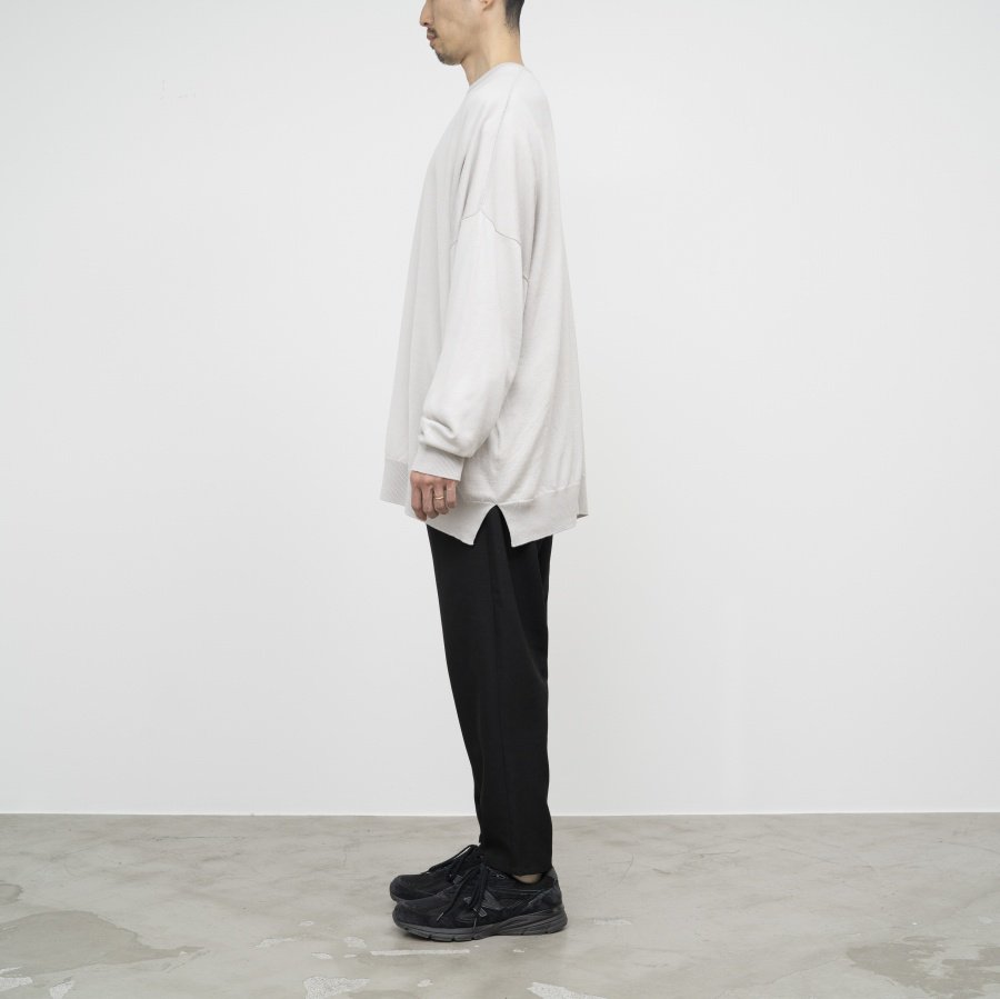 ColoGraphpaper Fine Wool Oversized Crew Neck