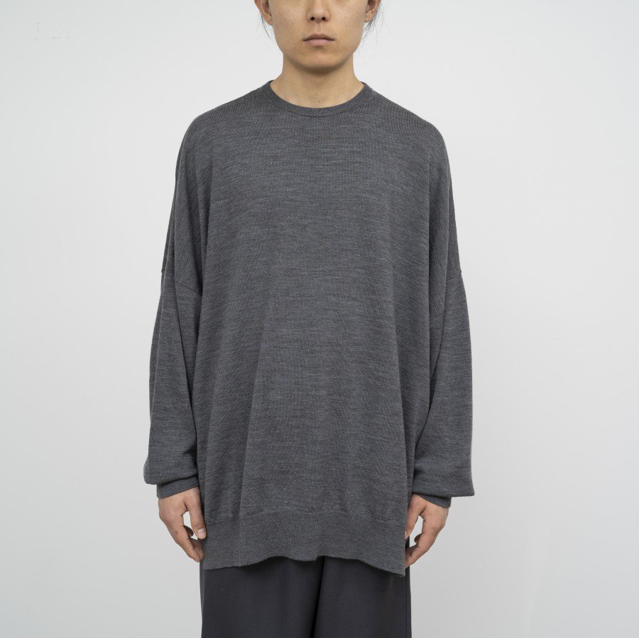 Graphpaper - グラフペーパー / FINE WOOL OVERSIZED CREW NECK KNIT