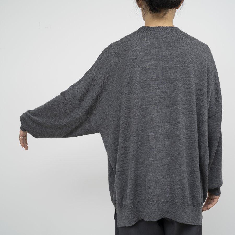 Graphpaper - グラフペーパー / FINE WOOL OVERSIZED CREW NECK KNIT