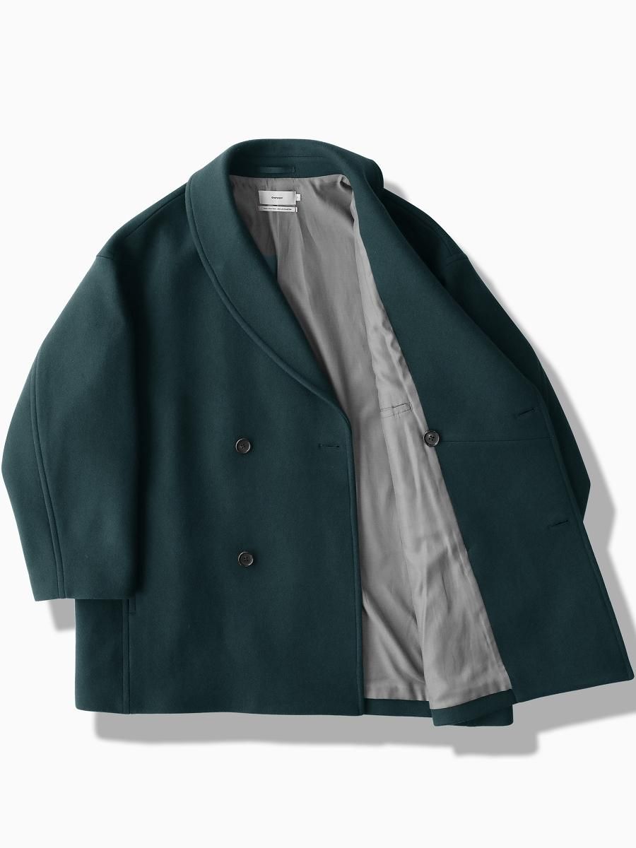 Scale Off Melton Shawl Collar Coat