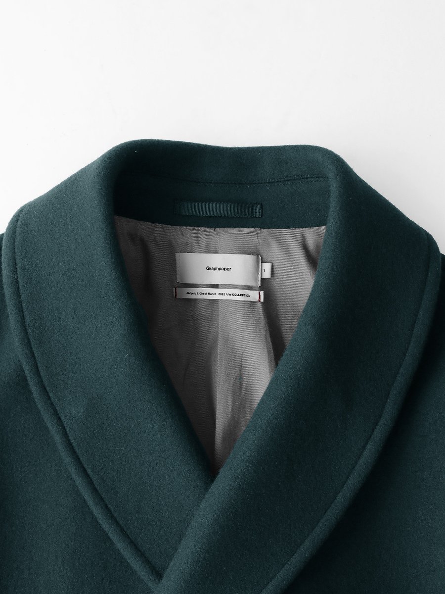 Scale Off Melton Shawl Collar Coat サイズ２-