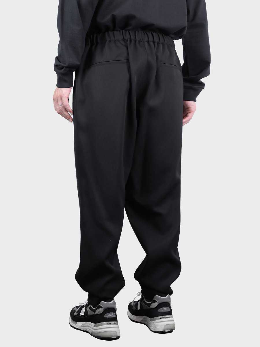 Scale Off Wool Tapered Slacks 黒 1 camping.com