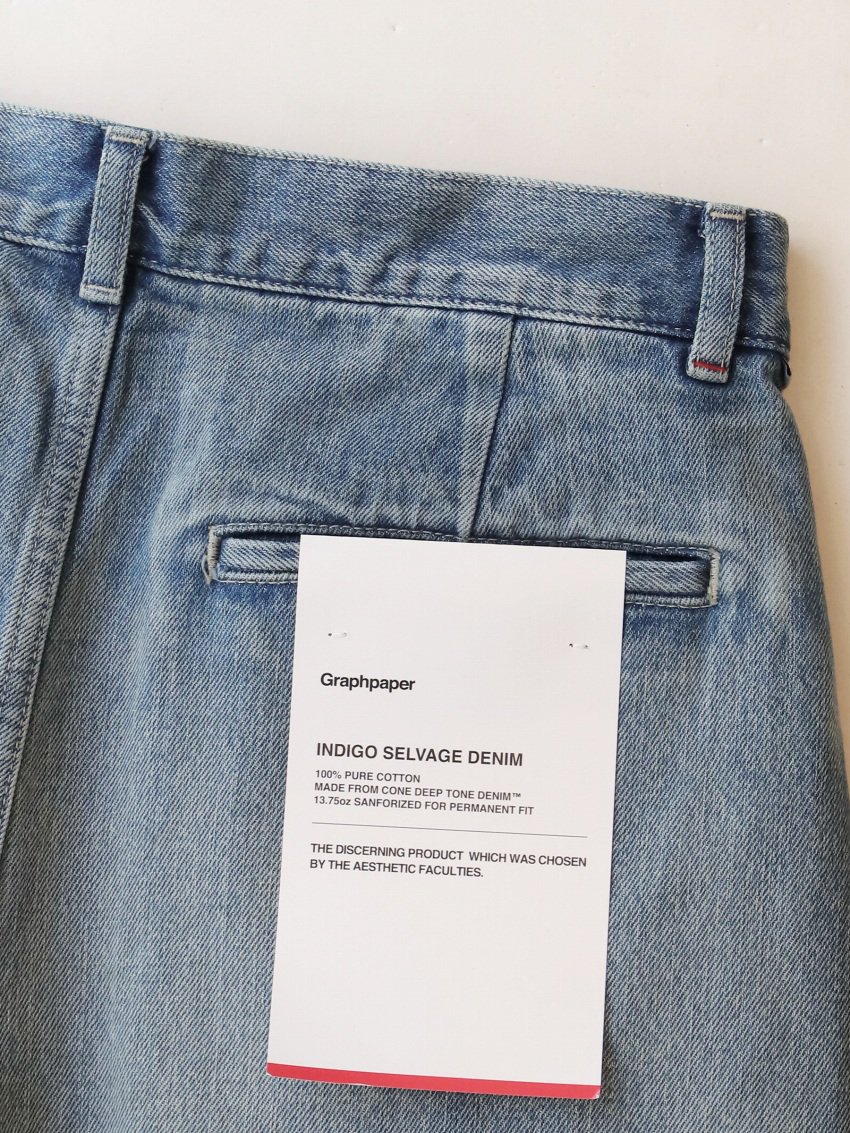 Graphpaper - グラフペーパー / SELVAGE DENIM TWO TUCK TAPERED