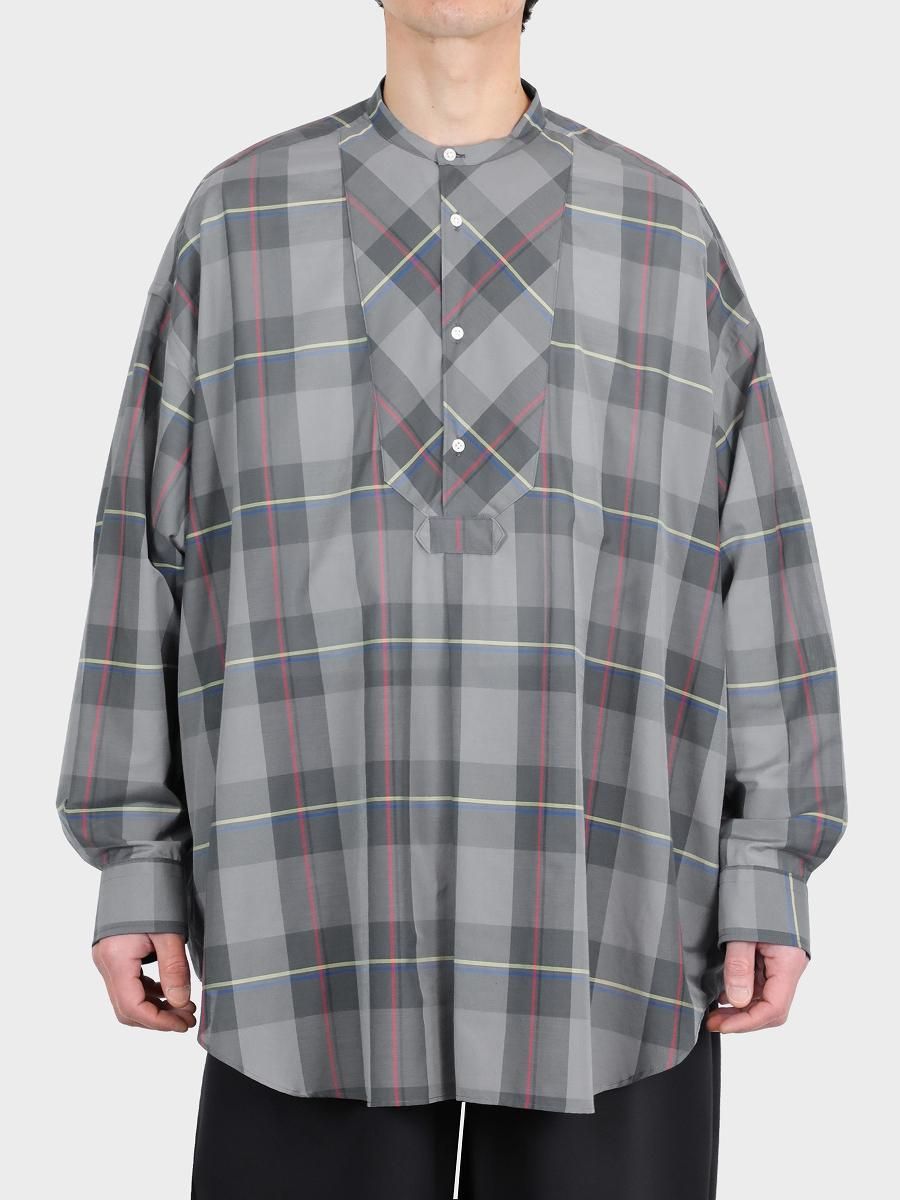 Graphpaper】 Check Flannel Oversized Regular Collar Shirt