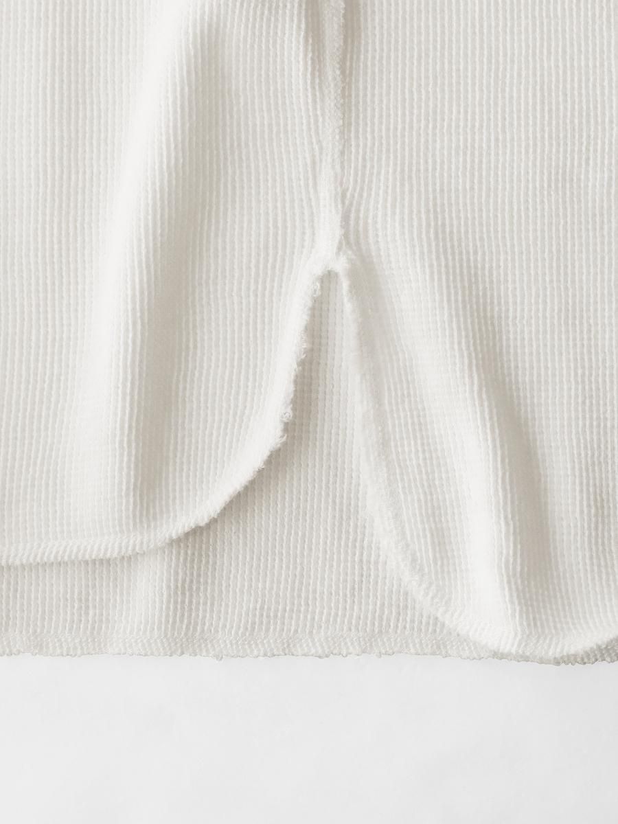 Graphpaper - グラフペーパー / WAFFLE L/S CREW NECK TEE Graphpaper - グラフペーパー / WAFFLE L/S CREW NECK TEE