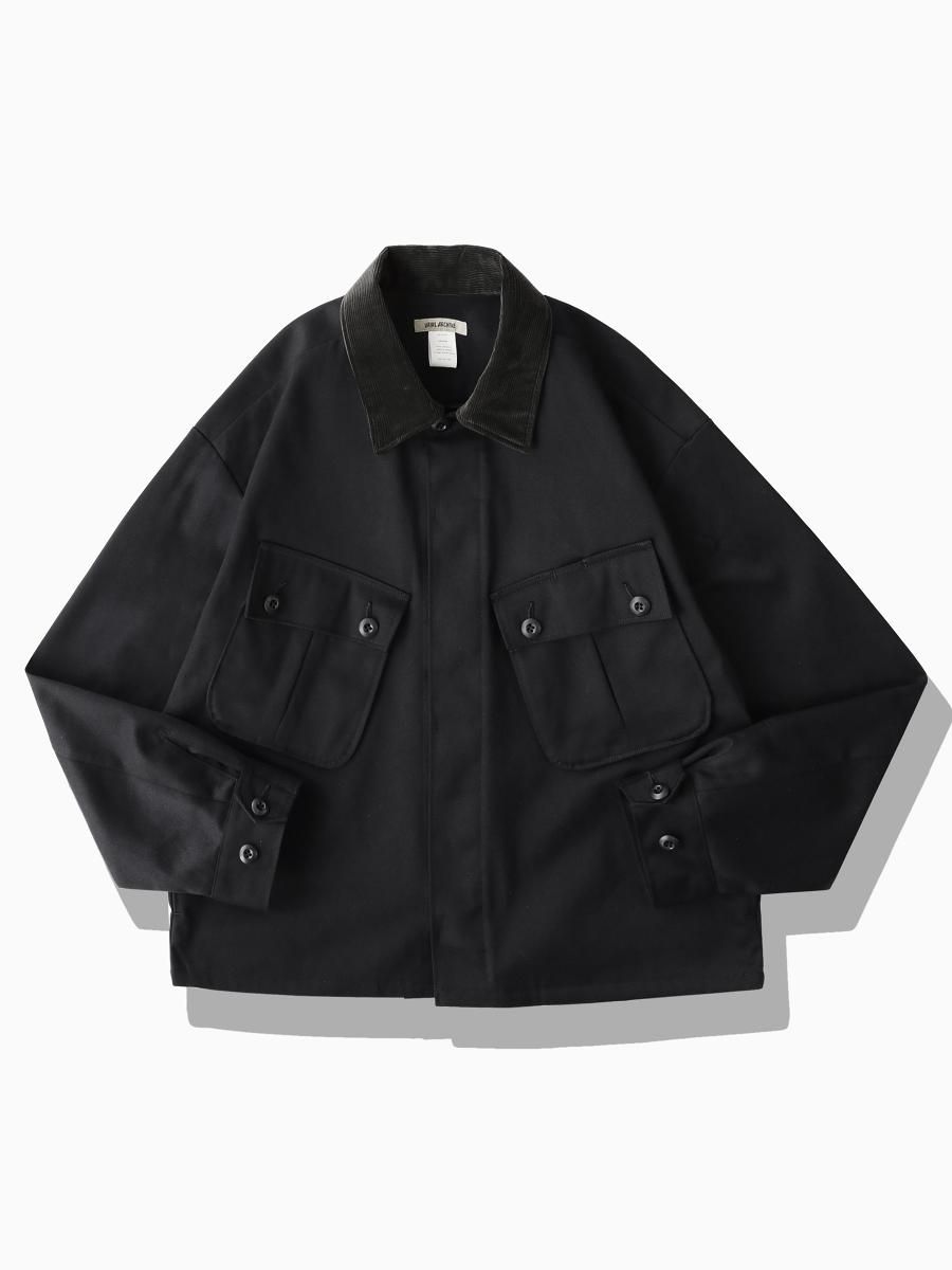 BRAND : VAINL ARCHIVE<br>MODEL : MIL-JKT<br>COLOR : BLACK