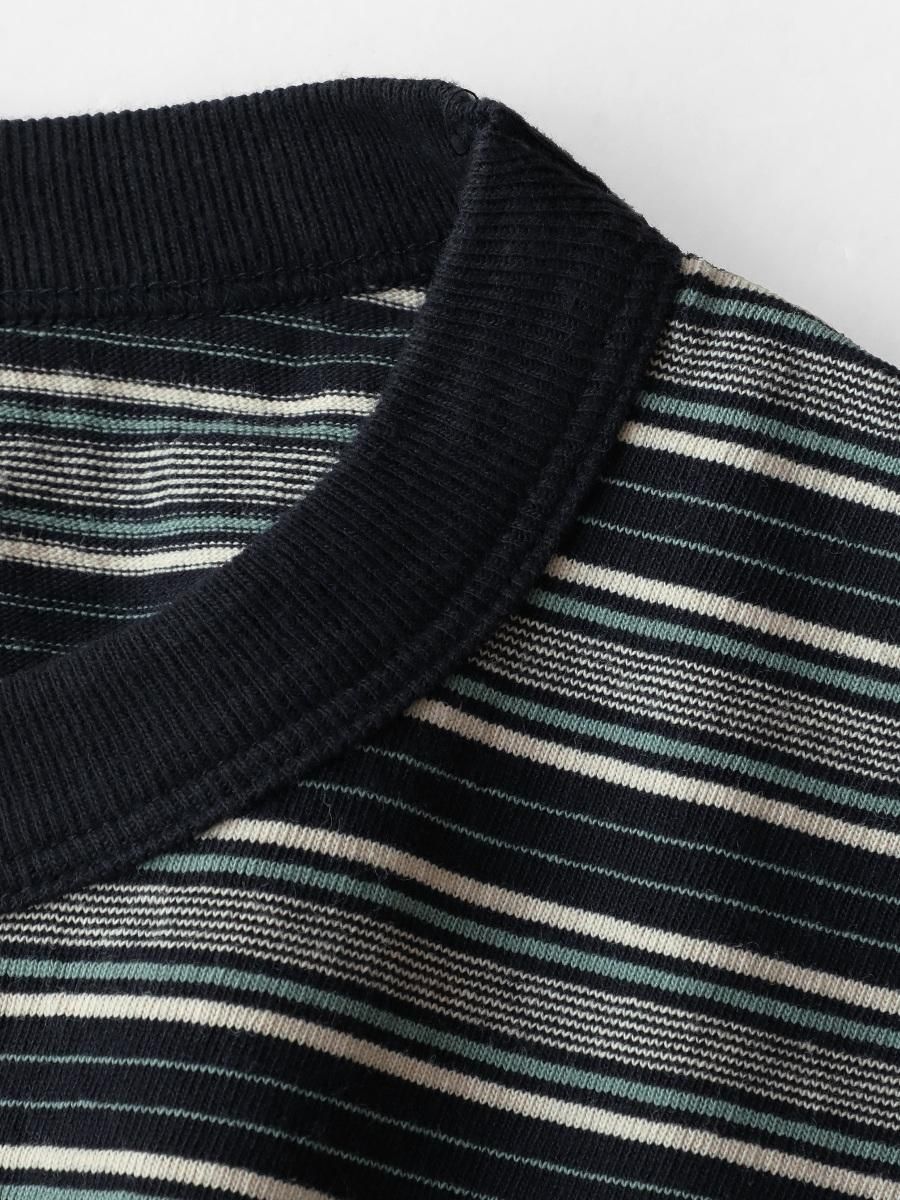 PHIGVEL - フィグベル / BORDER SHORT SLEEVE TOP | NOTHING BUT