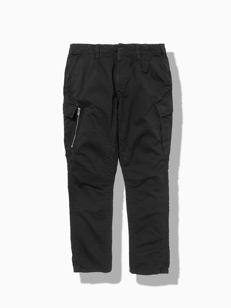 BRAND : NONNATIVE<br>MODEL : SOLDIER 6P TROUSERS COTTON GERMAN CODE CLOTH OVERDYED<br>COLOR : BLACK