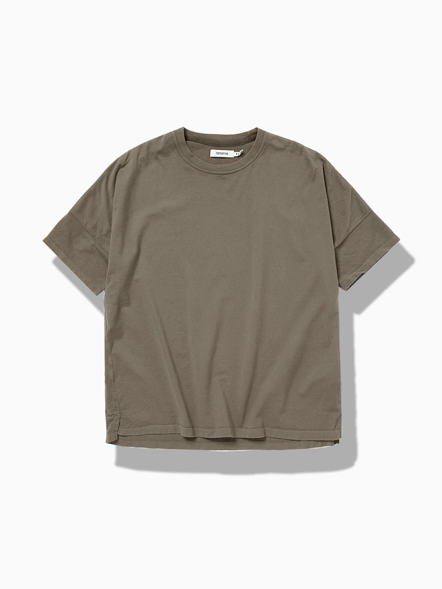 NONNATIVE - ノンネイティブ / CLERK S/S TEE COTTON JERSEY OVERDYED 