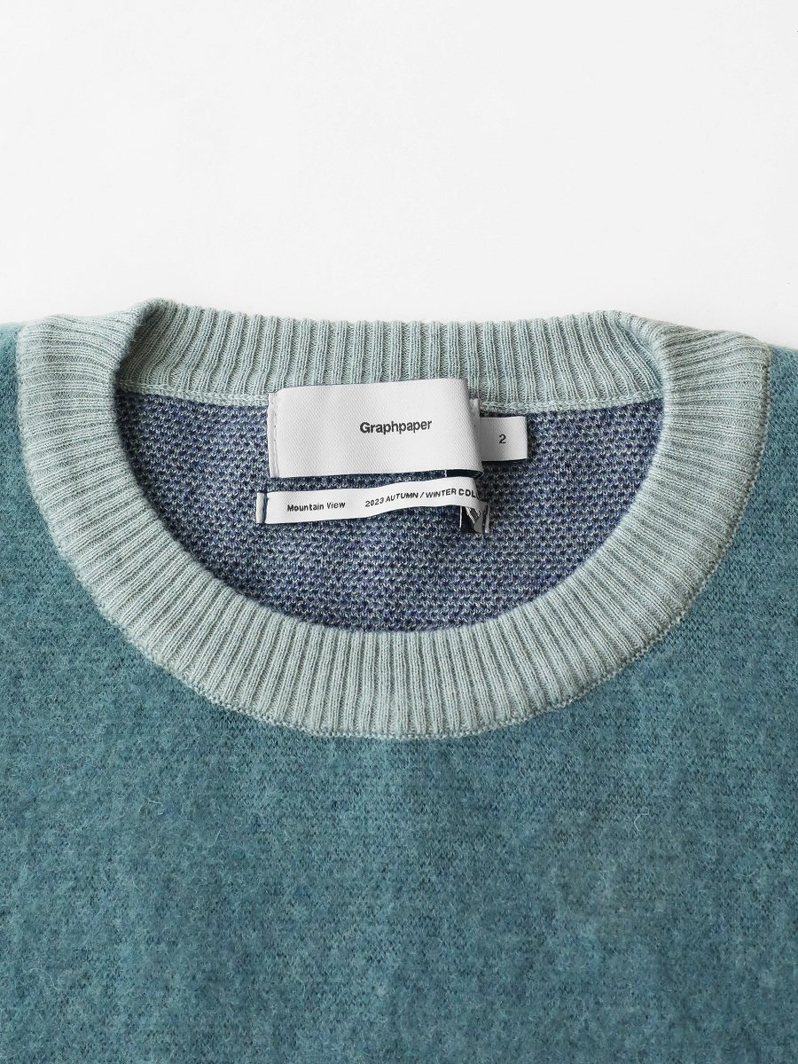 Graphpaper - グラフペーパー / JACQUARD CREW NECK KNIT | NOTHING BUT