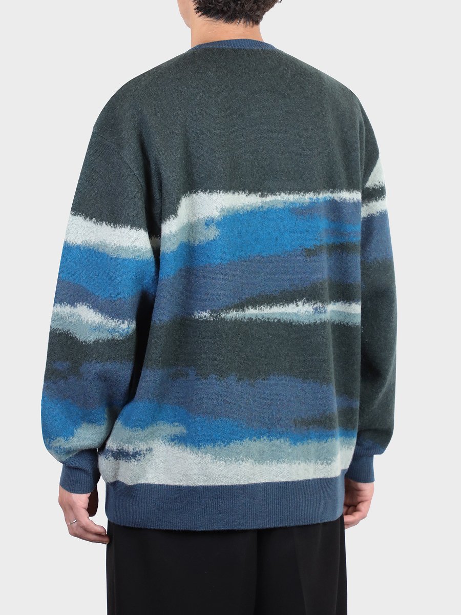 Graphpaper - グラフペーパー / JACQUARD CREW NECK KNIT | NOTHING BUT