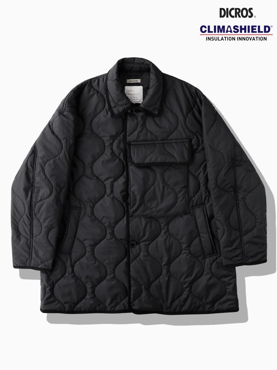 BRAND : VAINL ARCHIVE<br>MODEL : MIL-COAT<br>COLOR : BLACK