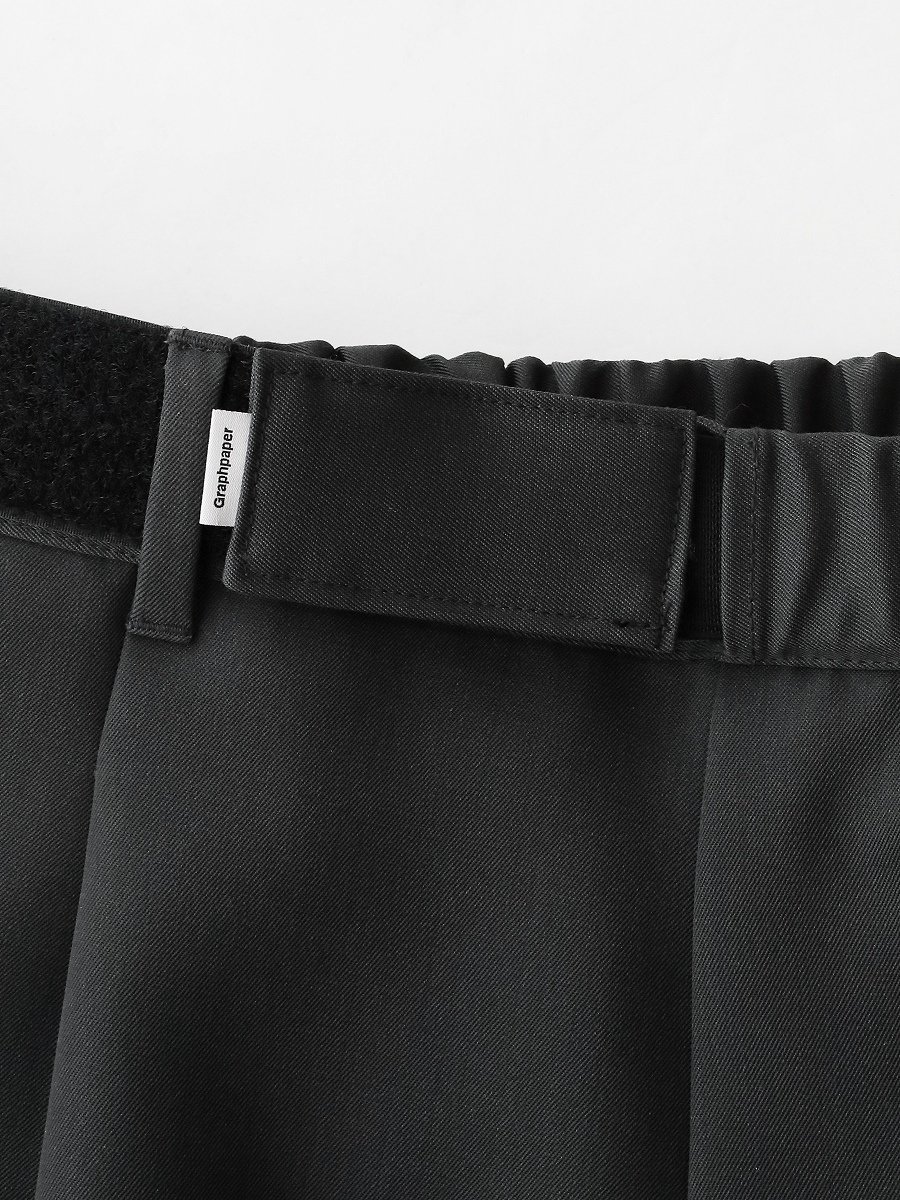 Graphpaper - グラフペーパー / SCALE OFF WOOL WIDE TAPERED CHEF PANTS | NOTHING BUT