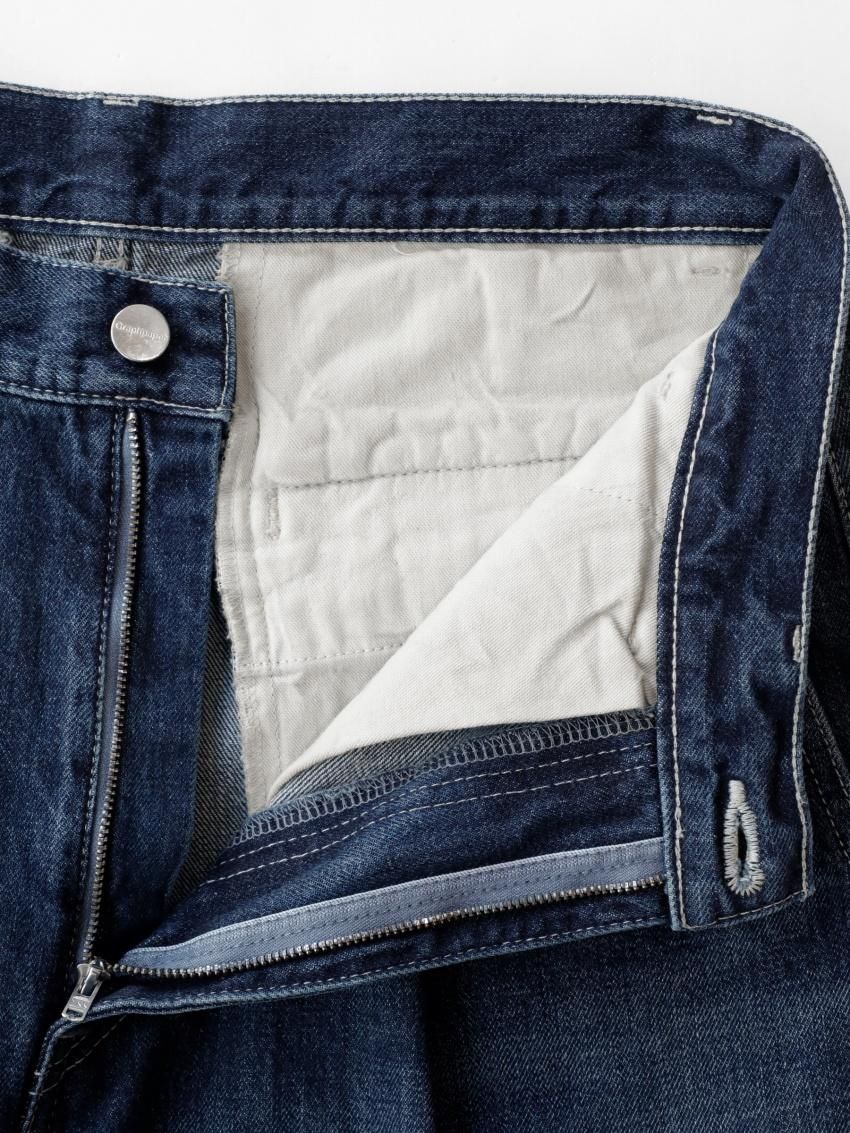 Graphpaper - グラフペーパー / SELVAGE DENIM TWO TUCK TAPERED Graphpaper - グラフペーパー / SELVAGE DENIM TWO TUCK TAPERED